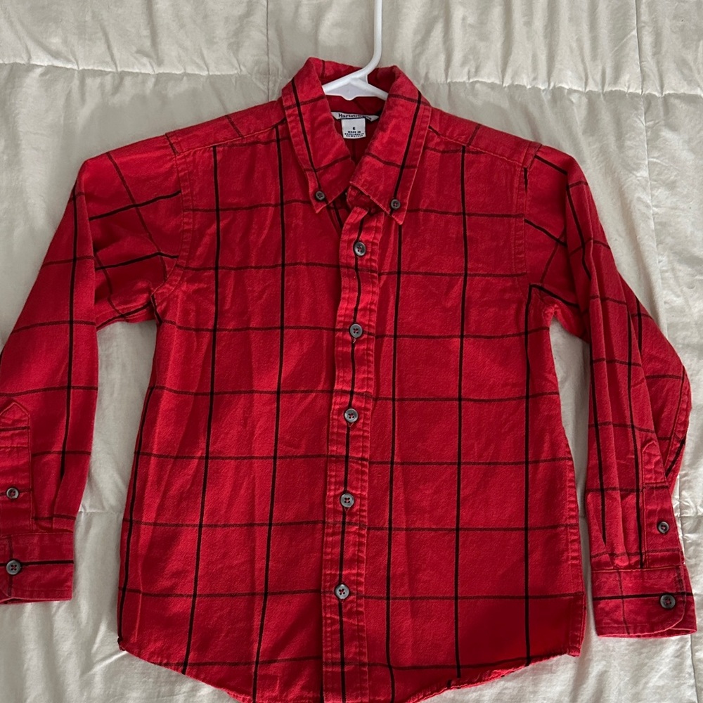 Hartstrings Red Checkered Shirt